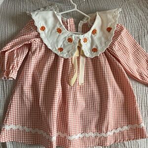 Baby girl fall dress pumpkins